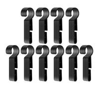 Healifty 100PCS Hard Hat Light Clips: Anti-Slip Helmet Headlamp Clips Black - Hardhat Headlamp Safety Buckle for Miners Firefighters and Night Workers