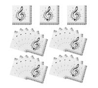 Healifty 100pcs Music Note Paper Napkins for Weddings and Gatherings, Disposable Beverage Guest Napkins with Creative Patterns and Gentle Comfort, for Music Themed Party Supplies
