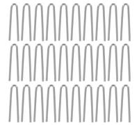 Healifty 100pcs Nichrome U-Shaped Hanging Burning Needles for Ceramics High Temperature Kiln Wire Hooks DIY Pendant Ornament Making Pottery Supplies