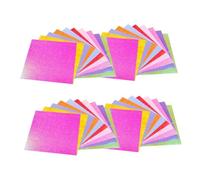 Healifty 100pcs Pearlized Origami Paper Colors Handmade Folding Paper for DIY Crafts Glitter Handcraft Material for Crane Stars Airplanes and Easy to Fold for Adults
