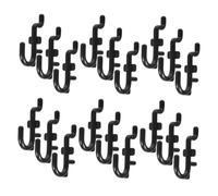 Healifty 100pcs Peg Board Hook Basket Display Storage Hooks Workshop Wall Holders Pegboard Hanging Accessories Workshop Tool Holders Plastic Black