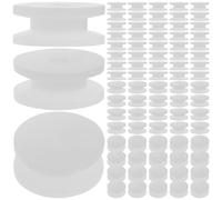 Healifty 100pcs Plastic Belt Pulley Gear for Rc Car 2mm Shaft High Performance Pp Material Easy to Install Pulley for Rc Aircraft Repairs and DIY Model Toys