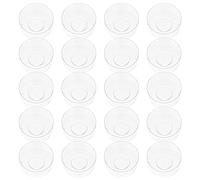 Healifty 100Pcs Plastic Candle Containers for Diy Candle Making Wax Melt Box Molds with Steady Base 1.50 X 3.54In Heat Resistant Holders for Home Office and Party Craft Supplies