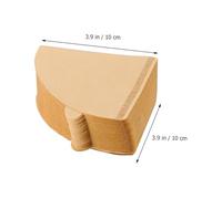 Healifty 100pcs Shaped Coffee Filter Paper Cones for Espresso and Drip Coffee Machines Disposable Unbleached Paper Filters Compatible with Home and Office Brewing Preserves Flavor and