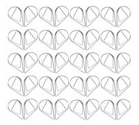 Healifty 100pcs Small Metal Teardrop Paper Clips 0.8mm Silver Document Fixing Clips Office Paperclips for Filing and Bookmarking