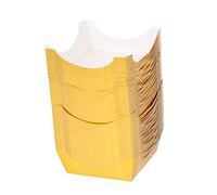 Healifty 100Pcs Square Mousse Cake Baking Cups Disposable Grease Paper Wrappers for Home Bakery Party Use Food Grade Oil Resistant Cupcake Paper Holders