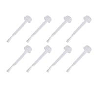 Healifty 100pcs White Replacement Liquid Brush for Nail Dipping Powder, Nail Varnish Replacement Brush Set for Salon and Home Use