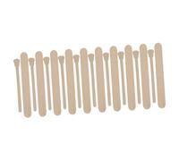 Healifty 100pcs Wooden Waxing Sticks for Hair Removal and Facial Waxing Smooth Wax Applicator Rods with Two Shapes for Even Cream Application for Women