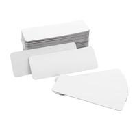 Healifty 108pcs Magnetic Fridge Stickers Name Labels Writable Surface Reusable PVC Magnet for Students Teachers Home Organization Kitchen Storage