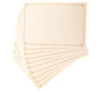 Healifty 10pcs A4 Diploma Certificate Paper Printable Writable Blank Graduation Award Inner Page Sheets for School Office Use