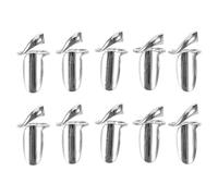 Healifty 10pcs Adjustable Nail Rings for Women Open Finger Tip Nail Rings Boho Vintage Style Removable Reusable Cover Decoration for Protection