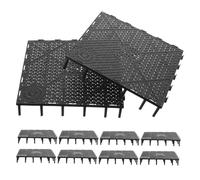 Healifty 10pcs Aquarium Bottom Filter Tray Plastic Fish Tank Divider Boards for Freshwater and Saltwater Tanks with High-efficiency Filtration and Easy Maintenance
