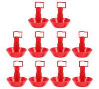 Healifty 10pcs Automatic Poultry Waterer Cup for Chicks and Geese with Adjustable Water Flow and Easy to Clean Abs Material Suitable for Farm and Backyard Use