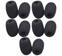 Healifty 10pcs Blow Little Bee Microphone Covers Mic Shield Protection for Lapel Headset Microphone Accessories