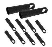 Healifty 10pcs Broom Handle Grips Replacement Caps for Mop Rods Plastic End Caps for Dustpan and Broom Accessories Easy Installation Comfortable Ergonomic Design Fits Diameter Rods