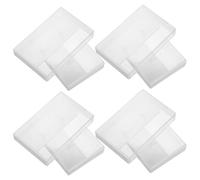 Healifty 10pcs Cassette Tape Protector: 4.24X2.75X0.63in Audio Cassette Storage Cases Clear Plastic Tape Replacement Cases(White)