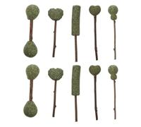 Healifty 10pcs Catnip Lollipop Edible for Cats Indoor Use with Teeth Cleaning Function Natural Catnip Material Attractive Treat for Adult Cats and Kittens