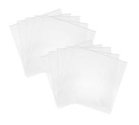 Healifty 10pcs Clear Vinyl Record Sleeves Self Adhesive Protective Covers for Vinyl Albums and Tear Resistant for Record Collection Storage