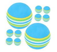 Healifty 10pcs Colorful EVA Practice Golf Balls for Indoor Training and Pet Play Soft Non-deforming Balls for Cats and Dogs Bulk for Skill Improvement and Interactive Fun
