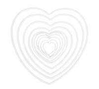 Healifty 10pcs Dreamcatcher Rings Hoops: Heart Shape Dreamcatcher Hoops - Plastic Macrame Making Supplies Small Craft Macrame Rings