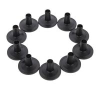 Healifty 10pcs Drum Cymbal Sleeves Kit with Plastic Flanged Sleeves and Felt Pads for Drum Kit Percussion Accessories Compatible with Acoustic and Electric