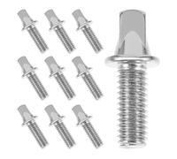 Healifty 10pcs Drum Lug Screws Replacement Drum Screws Silver-plated Iron Fine Polishing Easy Installation Professional Drummers Use