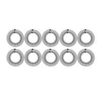 Healifty 10pcs Elastic Comb Flexible Plastic Circle Comb Hairband for Secure Hair Styling Detangling for Women