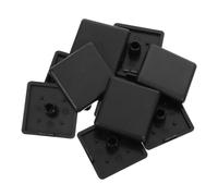Healifty 10pcs European Standard Aluminum Extrusion Covers Black Plastic End Caps for Profile Protection Fast Installation Slot Caps for Industrial Assembly and Display Enclosures