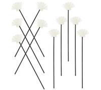 Healifty 10pcs Fire-Free Fragrance Diffuser Sticks Artificial Flowers Replaceable Aroma Stick for Essential Oil Diffusers Wedding and Home Decor