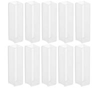 Healifty 10pcs Glass Cuvettes 1.7ml with Finely Polished Edges, Optical Clarity, Accurate Experimental Glassware for School Laboratory Use and Research