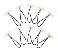 Healifty 10pcs Glow the Dark T Shape Zipper Pulls for Jacket and Backpack Zippers, Plastic Smooth Surface Zip Pullers Tab Reducing Snagging Risk for Skiing and Daily Commuting