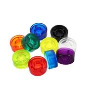 Healifty 10pcs Guitar Effect Pedal Footswitch Caps Plastic Nail Protectors for Guitar Accessories Sturdy Footswitch Button Covers and Amplifier Controllers