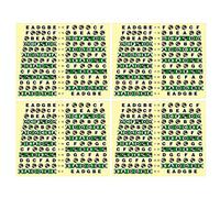 Healifty 10pcs Guitar Fretboard Sticker Labels Fret Decals for Acoustic Electric Guitar Beginner Scale Map Practice Accessory