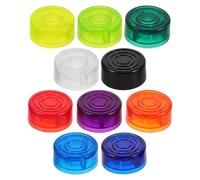 Healifty 10pcs Guitar Pedal Footswitch Toppers Plastic Footswitch Caps Effect Pedal Button Covers for Electric Guitar Foot Nail Protection