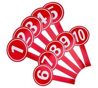 Healifty 10pcs Handheld Voting Scoreboards Number Markers Paddles 9.5x19cm Single-sided Practical Competition Scoreboards for Sports Events and Outdoor Activities