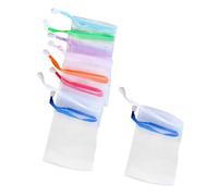 Healifty 10pcs Handmade Soap Foaming Nets Mesh Pouch for Face and Body Cleansing, Soap Saver Bag with Soft Mesh, Suitable for Shower and Travel Bath Use Random Color