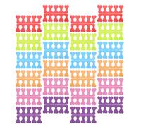 Healifty 10pcs Heart-shaped Nail Art Toe Separators Reusable Foam Sponge Pedicure Manicure Tools for Women Nail Polish Application Salon Accessories