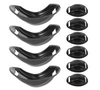 Healifty 10pcs Helmet Chin Pads Slip Soft Support for Hard Hats Motorcycle Cycling Ski Helmets Durable Plastic Construction for Enhanced Comfort