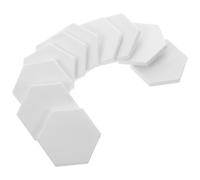 Healifty 10pcs Hexagonal Ceramic Coral Frag Bases Aquarium Coral Reef Rack Breeding Stand Holder for Fish Tank Aquatic Pets