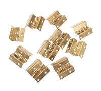 Healifty 10pcs Hinges for Cabinet Doors - 180° Four-Fold Hinges Reinforced Design - Door Hardware for Furniture Wardrobe Tables Cupboard Chest Cabinet