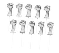 Healifty 10pcs Inflatable Fist-shaped Cheering Balloons Sports Noise Maker Sticks Party Sticks for Team Spirit Boosting and Energetic Sports Events