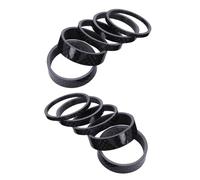 Healifty 10pcs Lightweight Carbon Fiber Bike Stem Spacers with Shock Absorption for Road and Mountain Bikes Handlebar Height Cycling Accessories