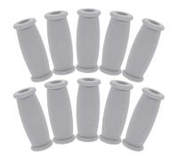 Healifty 10pcs Lightweight Non-slip Tpr Crutch Replacement Hand Grips Cushioned Pads for Cane and Crutch Accessories Comfortable Walking Aid