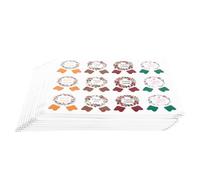 Healifty 10pcs Lip Gloss Tube Labels Stickers for DIY Cosmetic Containers Self-Adhesive Round Lip Gloss Stickers for Personalization and Crafting