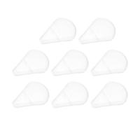 Healifty 10pcs Makeup Brush Head Covers Plastic Sector Shape Protectors for Traveling Outdoor to Extend Makeup Brush Life