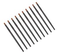 Healifty 10Pcs Makeup Brush Set for Concealer and Nose Shadow, Angled Eye Shadow Blending Tool, Fine Gentle Bristles, Wooden Handle, for Daily Use