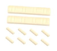 Healifty 10pcs Mandolin Pillow Plastic Guitar Bridge Nut Replacement for String Instruments Fits Acoustic Guitar Neck Slot Parts