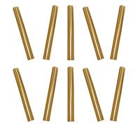 Healifty 10pcs Manicure Pen Tip Cover Protector Nail Pen Caps Zinc Alloy Metal Anti-dust Dust Protection for Nail Art Brushes at Home DIY Supplies