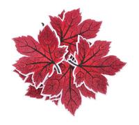 Healifty 10pcs Maple Leaf Embroidered Iron on Patches for Clothing, Backpacks and DIY Appliques, Colorful Fabric Leaf Patch Set for Sewing and Decoration