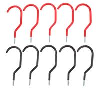 Healifty 10pcs Metal Wall Mounted Bike Hooks for Garage and Shed Storage